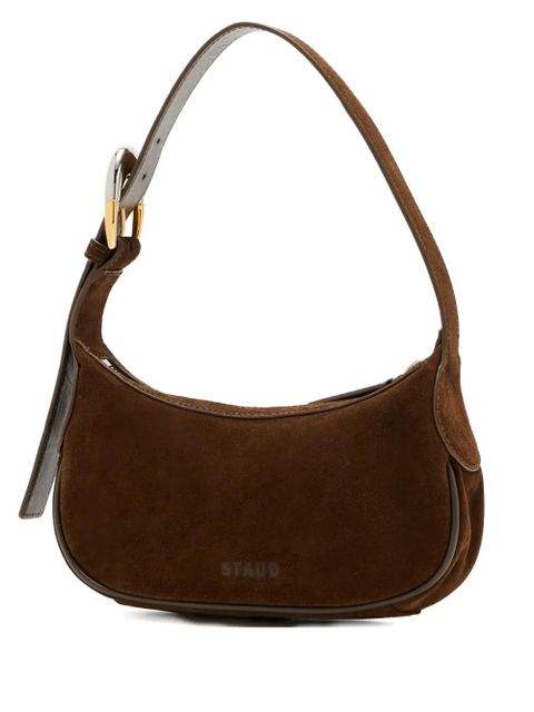 STAUD Owen zip leather shoulder bag - Brown - zdjęcie produktu nr 1