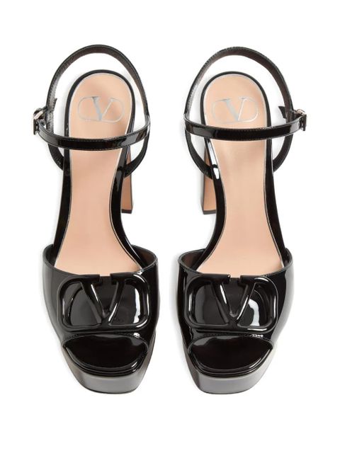 Valentino Garavani 115mm VLogo Signature platform sandals - Black