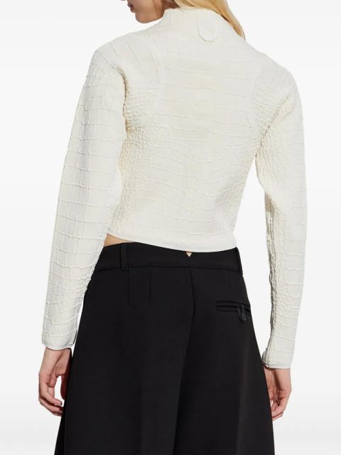 Jacquemus cropped cardigan - White - zdjęcie produktu nr 2