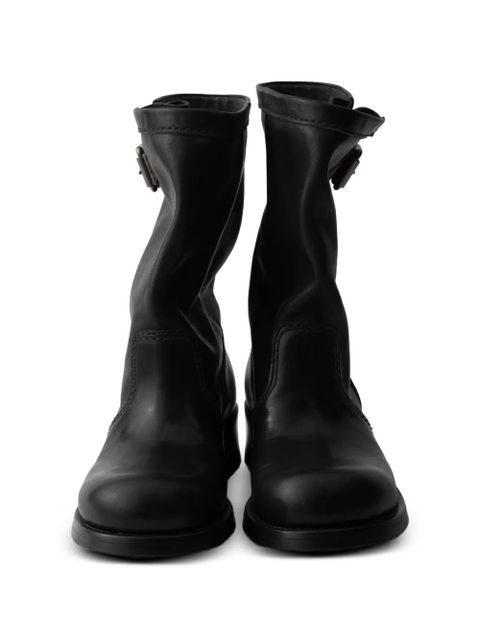 Prada leather mid-calf boots - Black