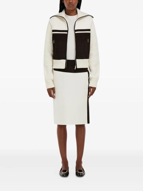 Ferragamo zip-fastening high-collar jacket - Neutrals - zdjęcie produktu nr 2