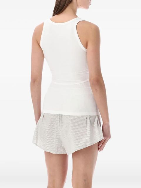 MM6 Maison Margiela ribbed tank top - White - zdjęcie produktu nr 2