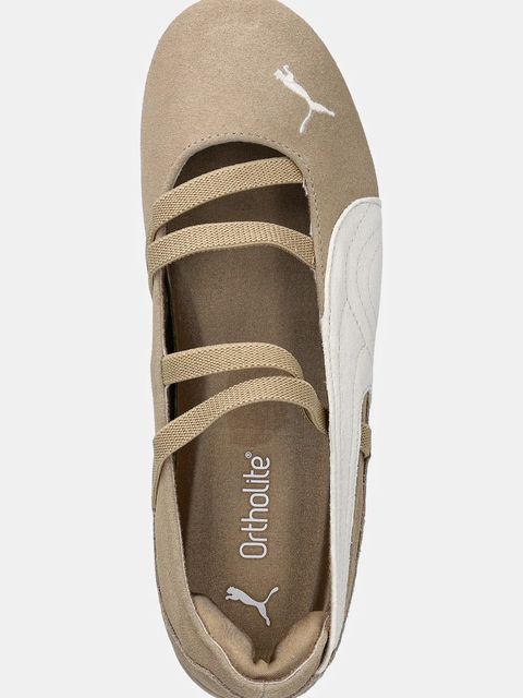 Puma baleriny zamszowe Speedcat Ballet kolor brązowy 406758 - zdjęcie produktu nr 2