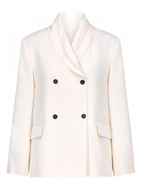 LouLou de Saison Jiha double-breasted shawl collar jacket - Neutrals - zdjęcie produktu nr 1