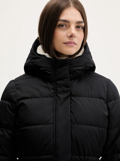 Hollister Co. parka kolor czarny zimowa KI344-5068-900