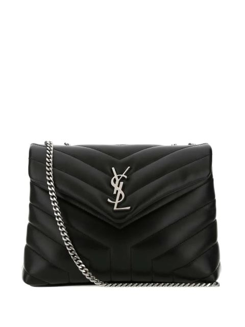 Saint Laurent small Loulou quilted-effect chain shoulder bag - Black - zdjęcie produktu nr 1