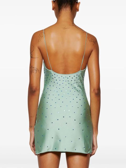 Oséree gem-embellished mini dress - Green