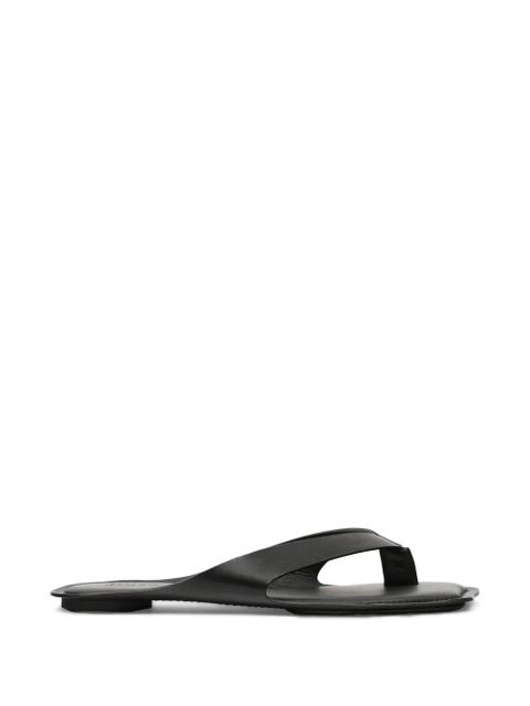MM6 Maison Margiela anatomic leather flip flops - Black - zdjęcie produktu nr 1