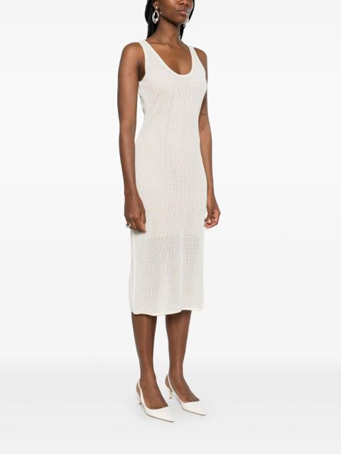 FENDI sleeveless midi dress - Neutrals