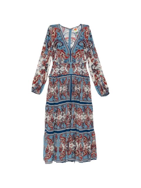 FARM Rio Paisley maxi dress - Blue - zdjęcie produktu nr 1