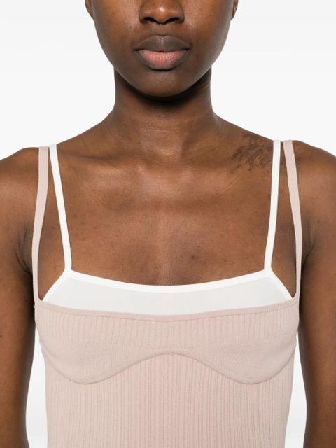 Diesel ribbed mini dress - Neutrals