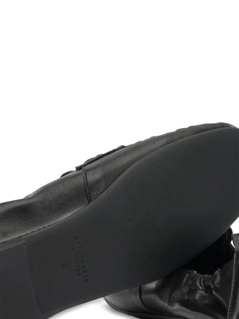 Copenhagen elasticated leather loafers - Black