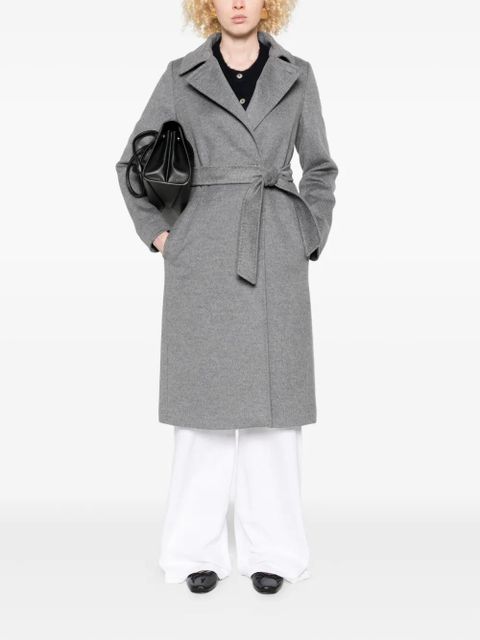 Max Mara belted double-breasted coat - Grey