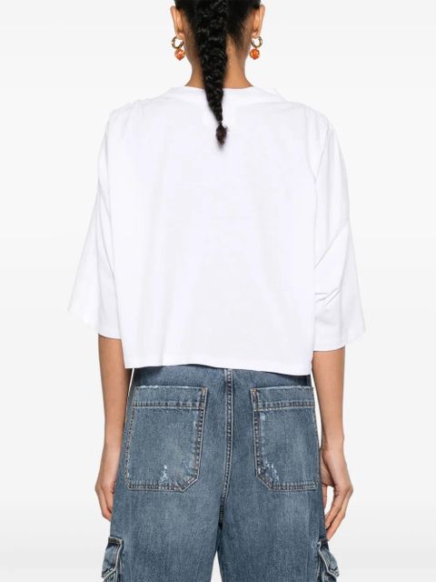 ISABEL MARANT Laurea cropped T-shirt - White