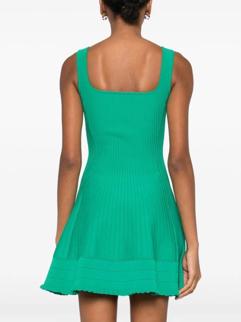 Maje square-neck sleeveless mini dress - Green