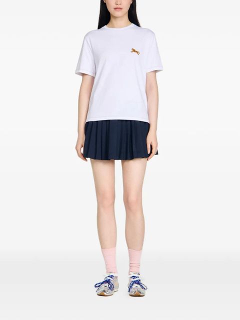 SANDRO horse-embroidery T-shirt - White