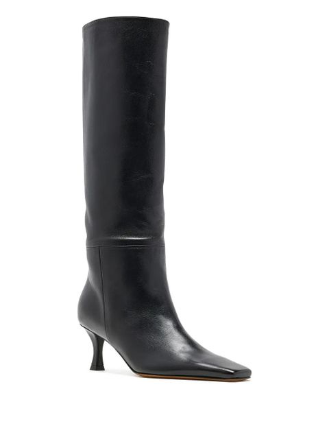 Proenza Schouler Trap leather knee-high boots - Black - zdjęcie produktu nr 2