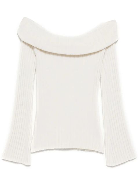 Reformation Lana knitted top - White - zdjęcie produktu nr 1