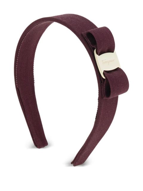 Ferragamo vara bow plaque headband - Purple - zdjęcie produktu nr 2