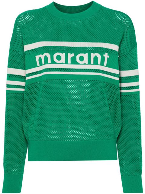 MARANT ÉTOILE Arwen open-knit jumper - Green