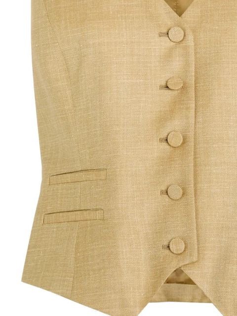 Gabriela Hearst V-neck waistcoat - Neutrals - zdjęcie produktu nr 2