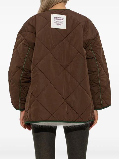 American Vintage Vowbay quilted puffer jacket - Brown