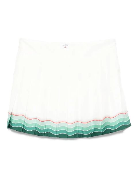 Casablanca pleated mini skirt - White - zdjęcie produktu nr 1