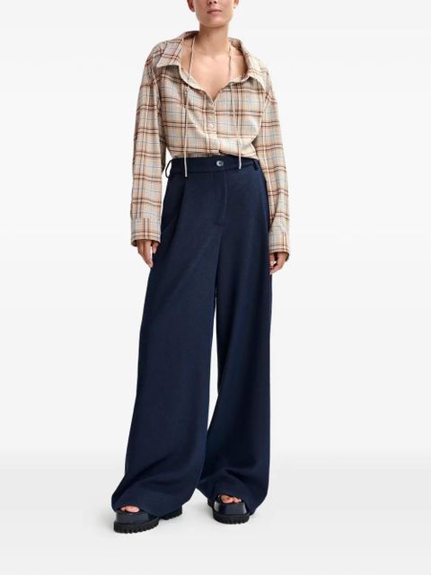 Essentiel Antwerp pleated wide-leg trousers - Blue - zdjęcie produktu nr 2