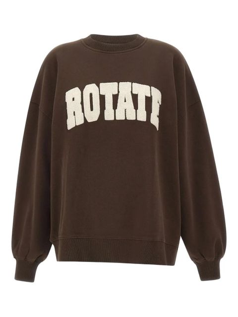 ROTATE BIRGER CHRISTENSEN logo crewneck sweatshirt - Brown - zdjęcie produktu nr 1
