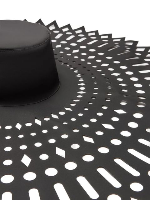 Blumarine laser-cut sun hat - Black - zdjęcie produktu nr 2