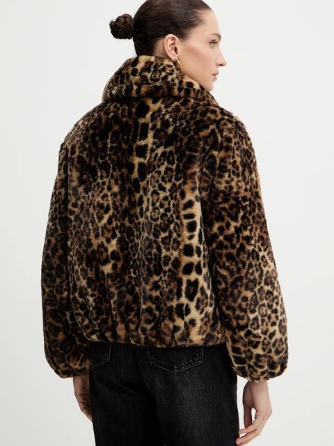 Levi's kurtka kolor brązowy przejściowa oversize 0050B