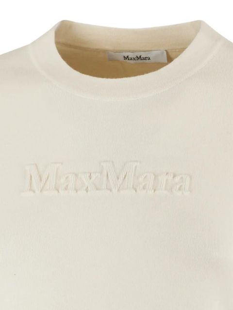 Max Mara embossed-logo sweater - Neutrals