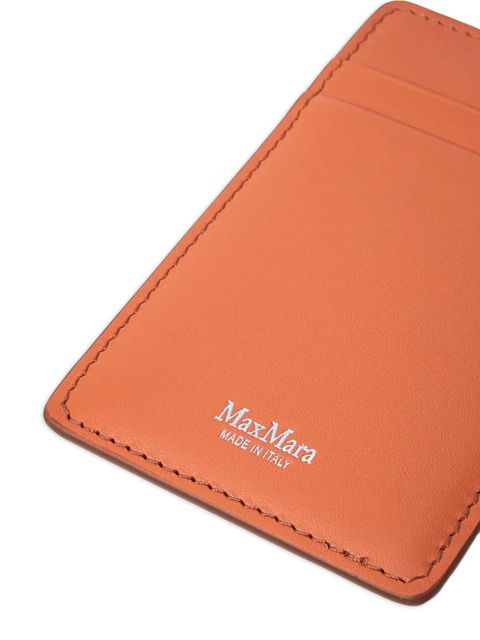 Max Mara pebble-grain badge holder - Orange - zdjęcie produktu nr 2