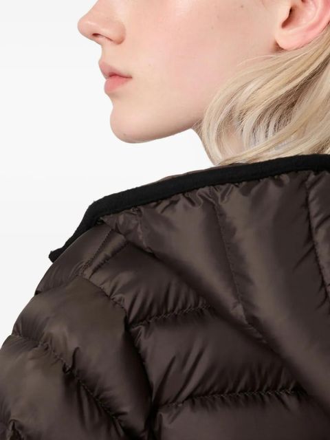 Miu Miu hooded padded jacket - Brown