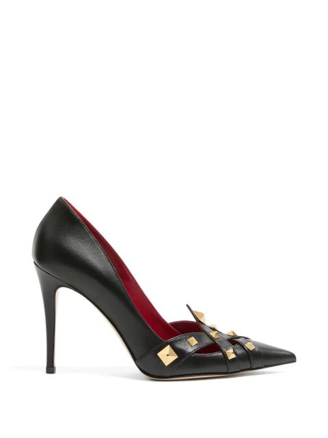 Valentino Garavani Studdy kidskin pumps 100mm - Black - zdjęcie produktu nr 1