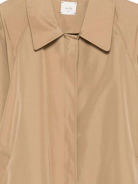 Alysi single-breasted trench - Brown