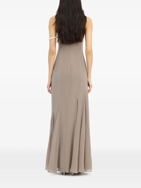 ROTATE BIRGER CHRISTENSEN chiffon strap maxi dress - Grey