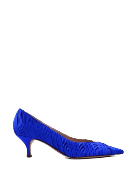 Casadei pleated satin pumps - Blue - zdjęcie produktu nr 1