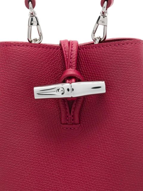Longchamp xs Le Roseau bucket bag - Red