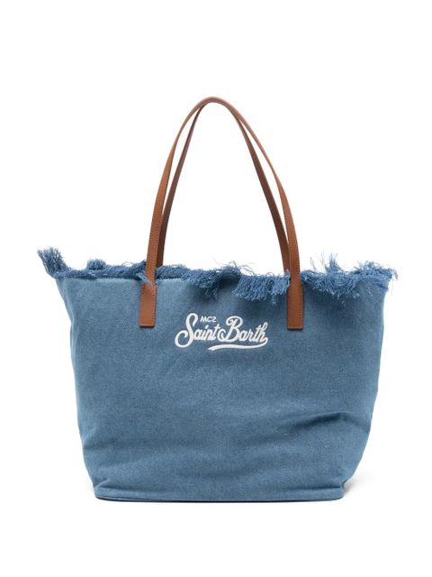MC2 Saint Barth frayed beach bag - Blue - zdjęcie produktu nr 1