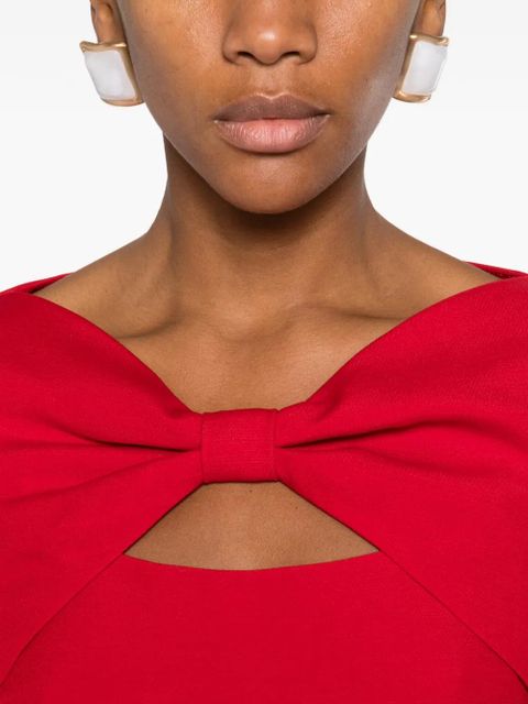 Valentino Garavani bow-detail mini dress - Red