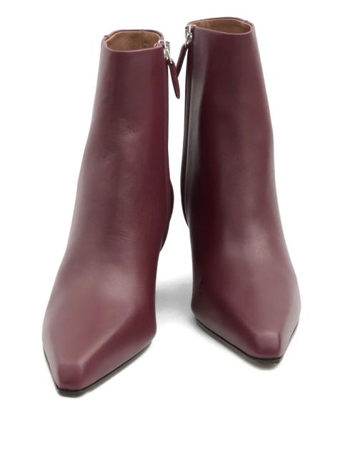 Paris Texas 60mm Jane square-toe Texan-heel boots - Red