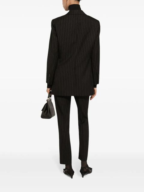 Dolce & Gabbana tailored pinstripe wool trousers - Black