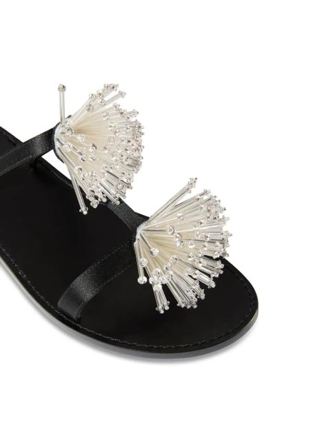 PUCCI embroidered slides - Black