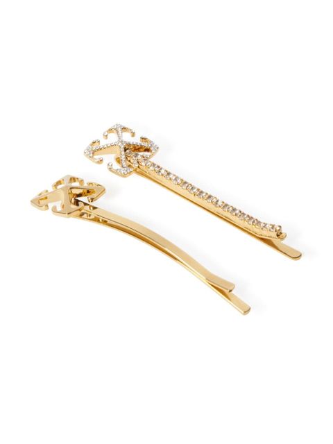 Off-White Arrow hair clip (set of two) - Gold