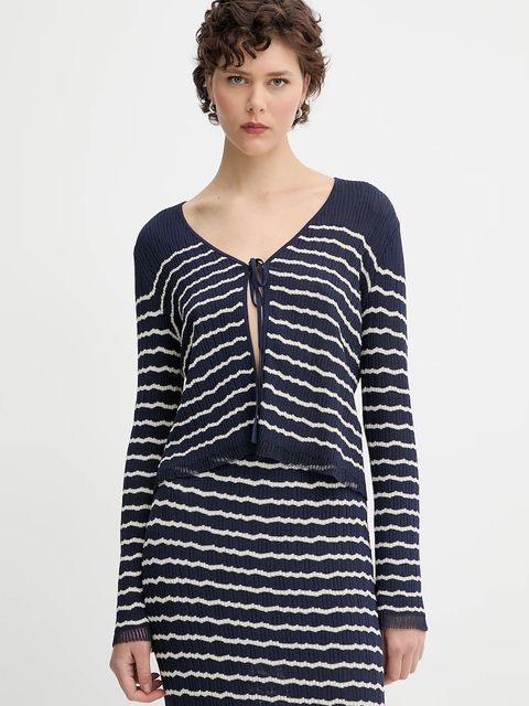 Rag & Bone kardigan damski kolor granatowy lekki WAS25P023UG23 - zdjęcie produktu nr 1