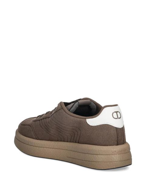 TWINSET embossed-pattern sneakers - Brown