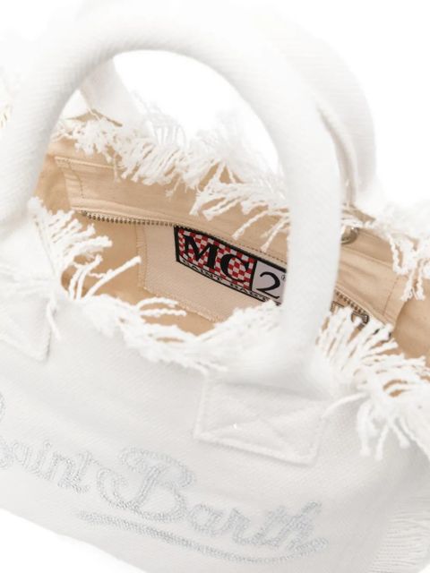 MC2 Saint Barth Colette logo-detail tote bag - White