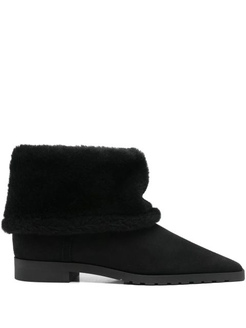 TOTEME fold-down shearling boots - Black - zdjęcie produktu nr 1