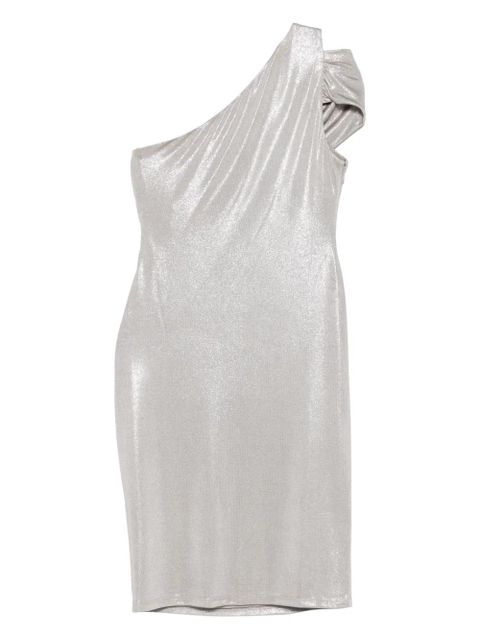 Lauren Ralph Lauren one-shoulder ruched mini dress - Silver - zdjęcie produktu nr 2
